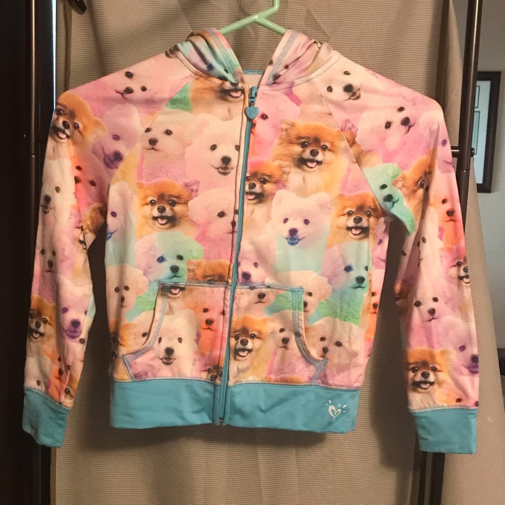 Justice Puppies Full Zip Hoodie Jacket